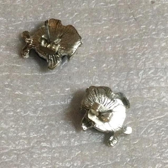 Silver and Blue Fish Earrings - Picture 3 of 3